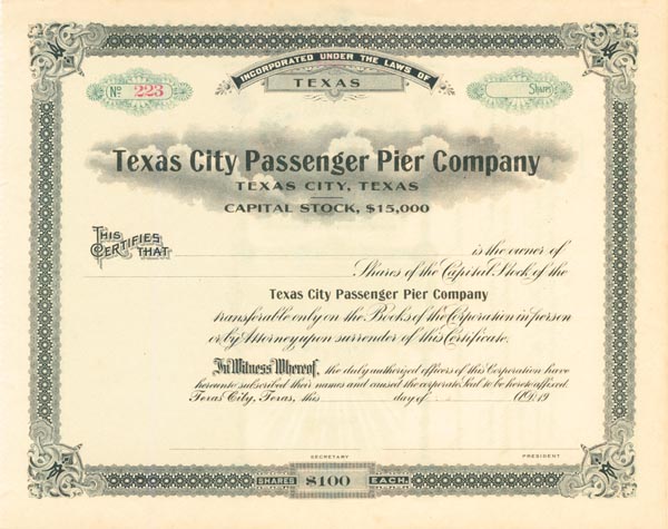 Texas City Passenger Pier Co.